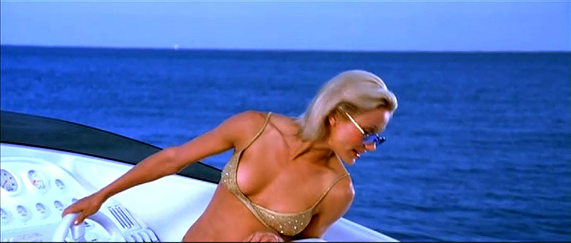 Cameron Diaz looking very sexy in bikini on boat and dancing in panties in movie #75390189