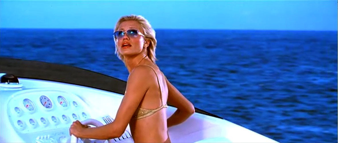 Cameron Diaz looking very sexy in bikini on boat and dancing in panties in movie #75390257