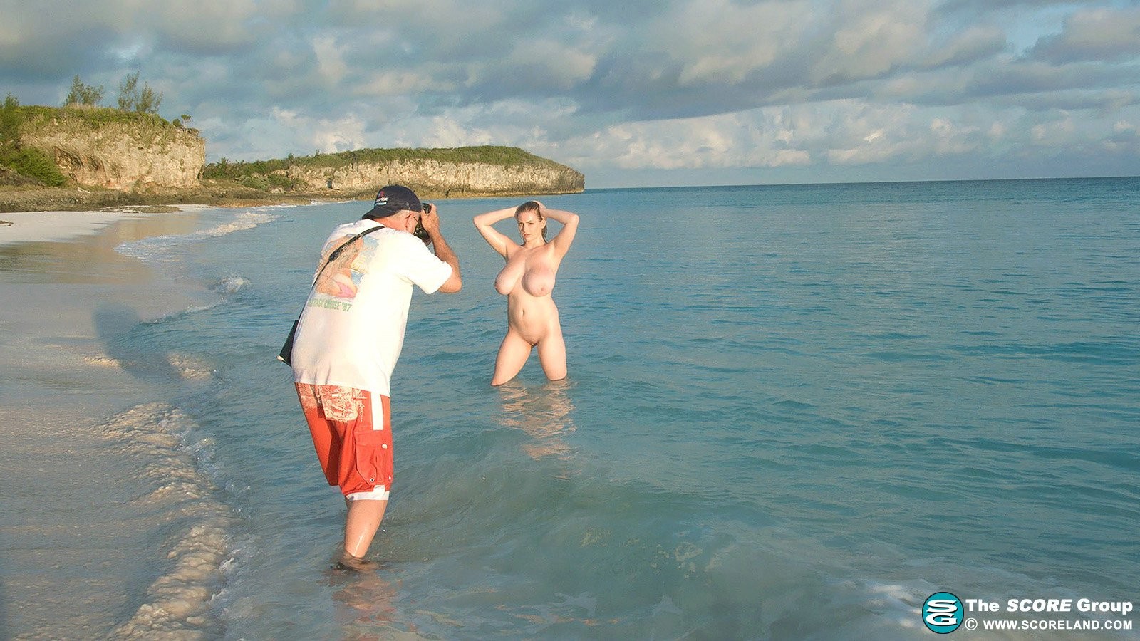 Big tits girls posing on beach Big Boob Paradise week   #72236301