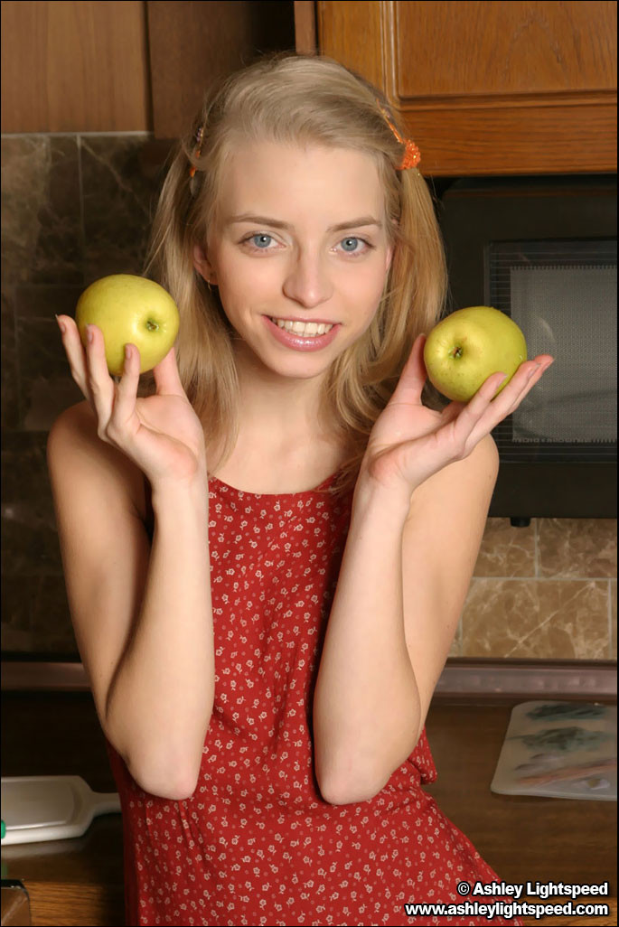 Ashley Lightspeed and a little fruit fun in the kitchen #73849893