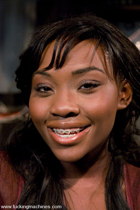 Black hottie enjoying with fast machine fuck #76273830