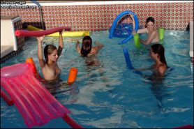 Jordan Capri And Her Girlfriends Get Naughty In The Pool!