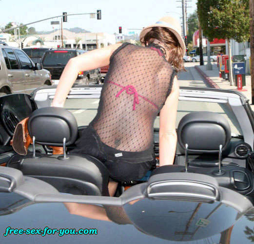 Britney Spears upskirt and red bra see thru dress paparazzi pics #75435323