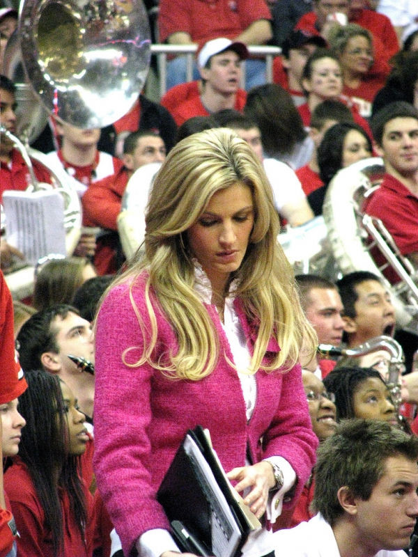 Erin Andrews tight bodied sportscaster reports on the game #75386439