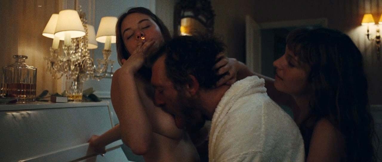 Camille Rowe exposing her nice big boobs and fucking hard with some guy in movie #75320445