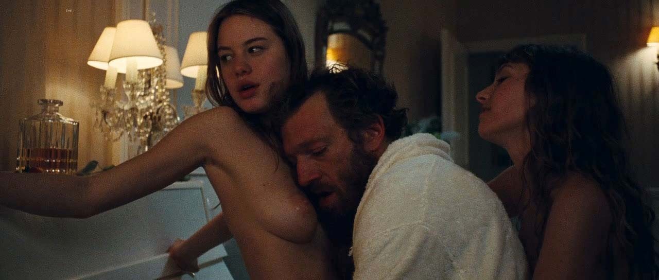 Camille Rowe exposing her nice big boobs and fucking hard with some guy in movie #75320449
