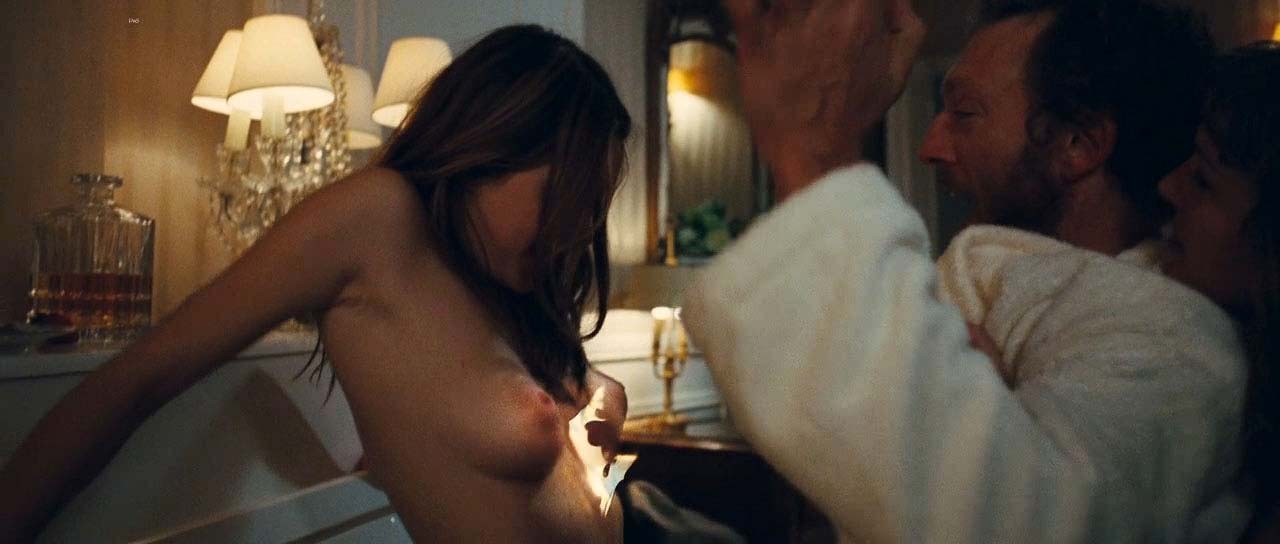 Camille Rowe exposing her nice big boobs and fucking hard with some guy in movie #75320454
