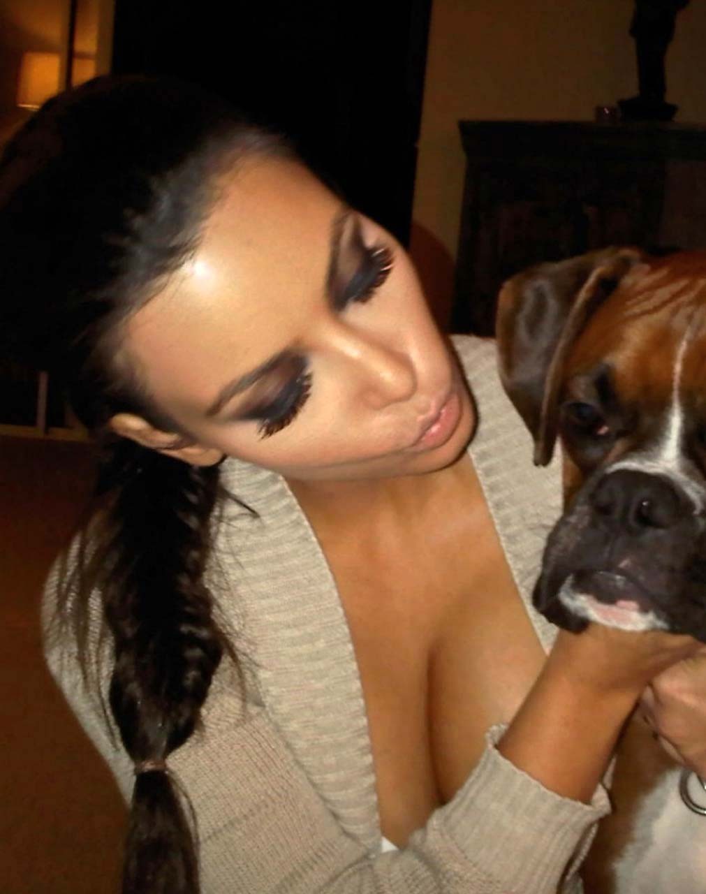 Kim Kardashian exposing sexy body and huge boobs on private photos #75294381