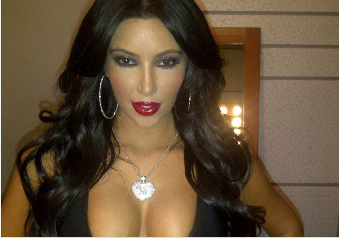 Kim Kardashian exposing sexy body and huge boobs on private photos #75294388