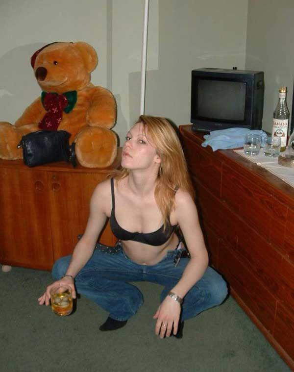 Pictures of a blond girlfriend getting drunk and naked #60923722