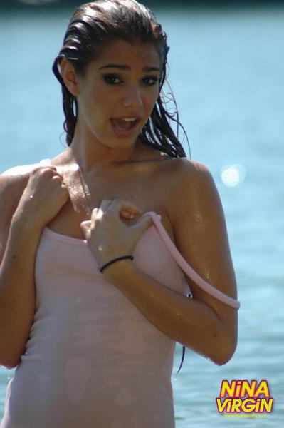 Pictures of teen Nina Virgin getting all wet #59799570