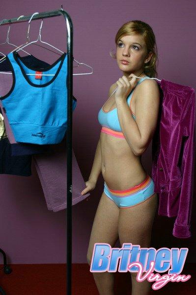 Pictures of teen hottie Britney Virgin trying on different clothes #53531575