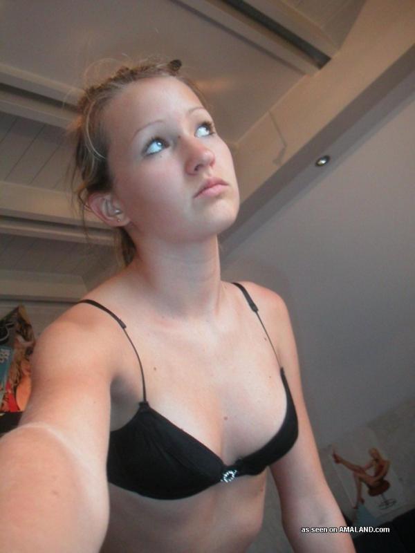 Collection of a nerdy teen chick camwhoring in her underwear #60657060
