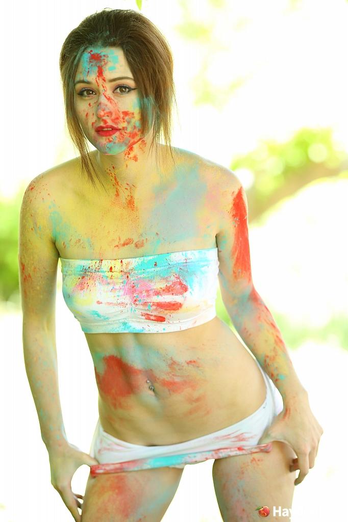 Hayden Ryan teases as she is all painted up #54720488