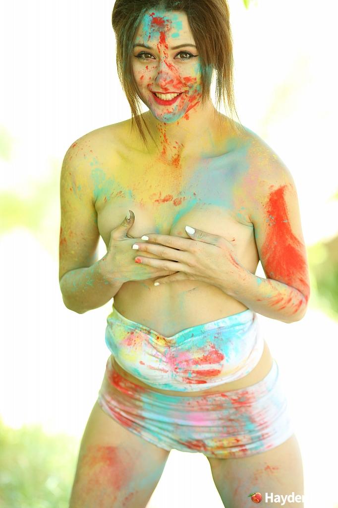 Hayden Ryan teases as she is all painted up #54720531