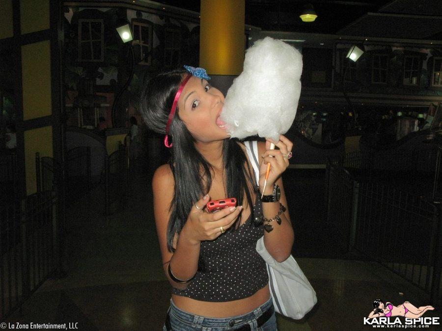 Pictures of Karla Spice enjoying herself at an arcade #58029377