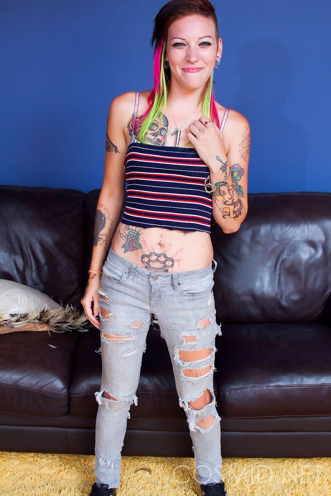 Pictures of a hot punk girl spreading her legs #60294366