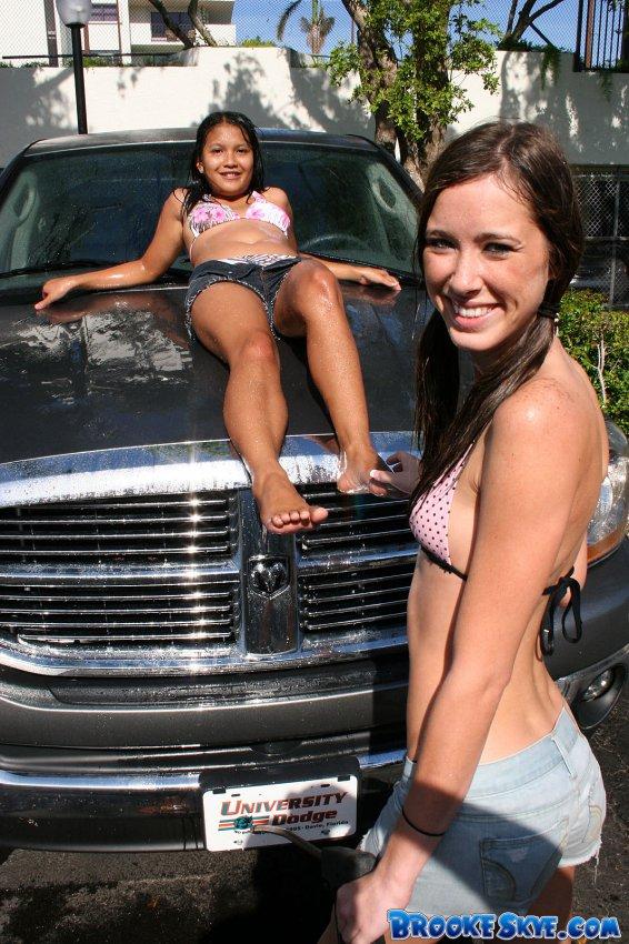 Brooke and Kat at the car wash #53557323