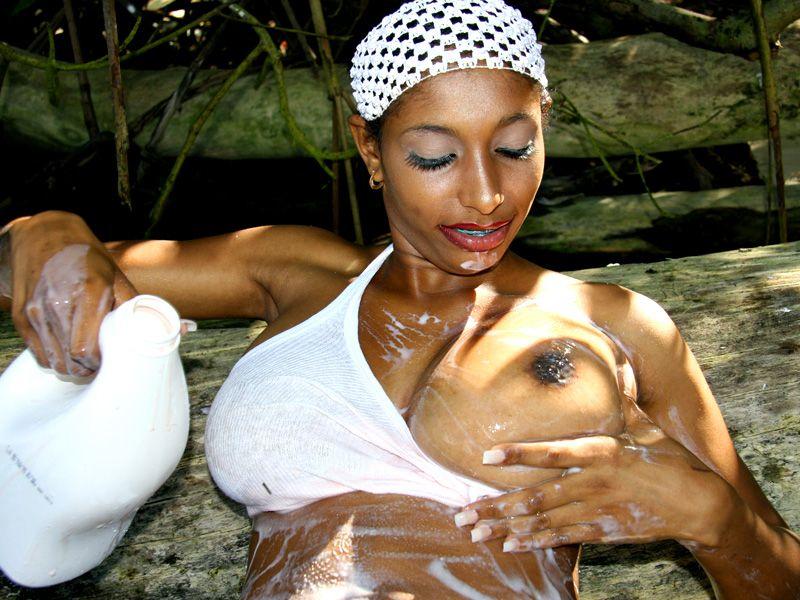Pictures of Lil Chica getting kinky with the milk #58943506