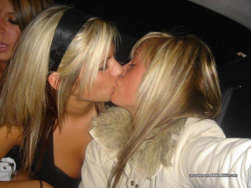 Pictures of sizzling hot amateur lesbian girlfriends kissing in public #60648212