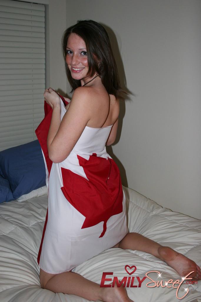 Pictures of teen girl Emily Sweet showing a bit of patriotism #54239920