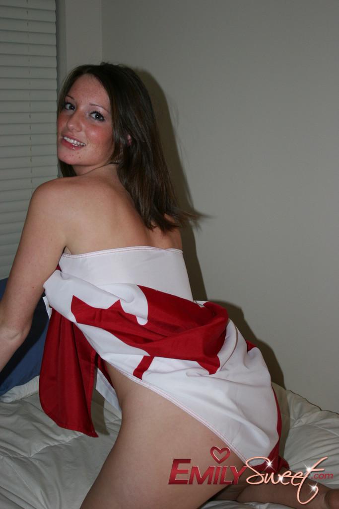 Pictures of teen girl Emily Sweet showing a bit of patriotism #54239972