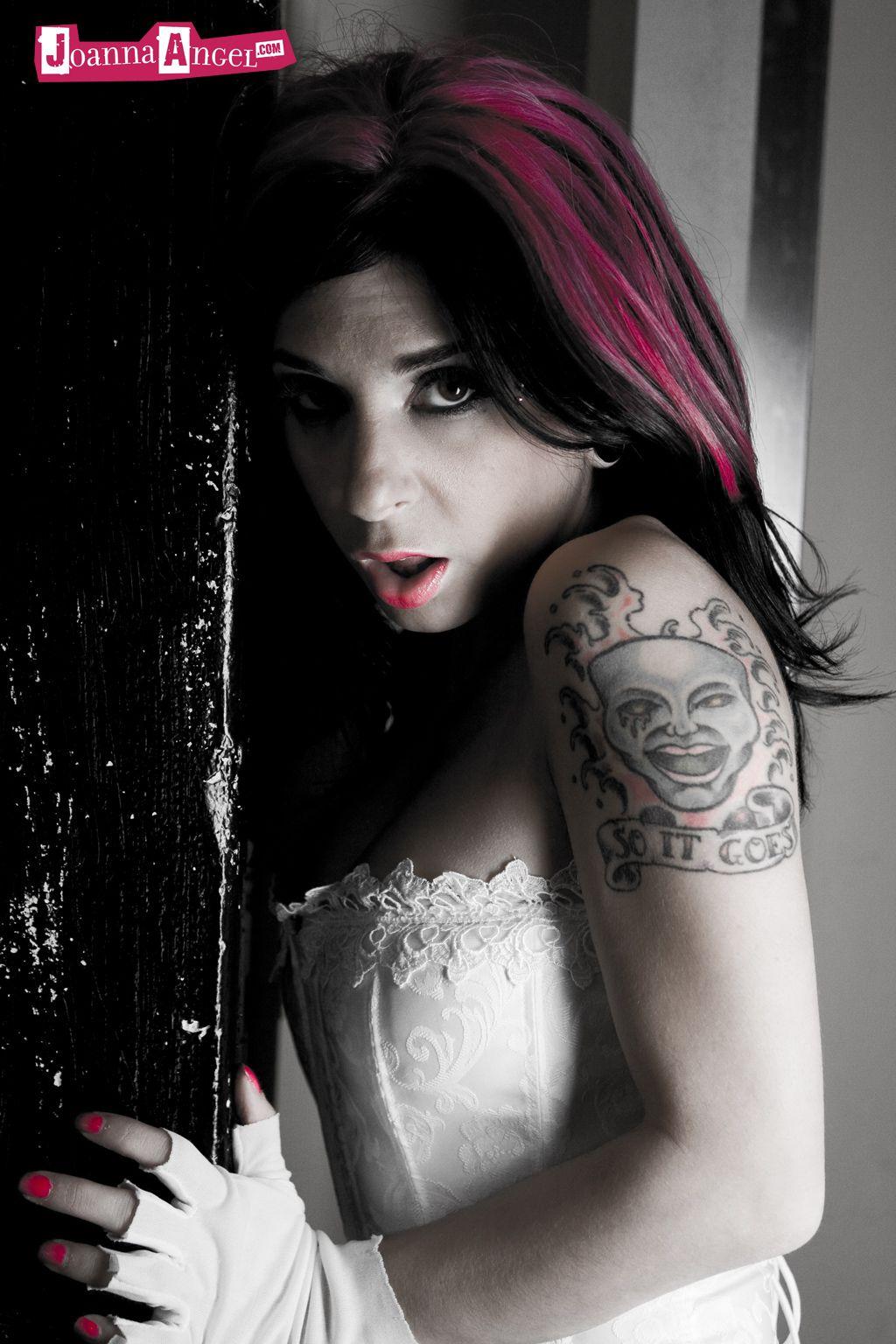 Pictures of Joanna Angel giving you some b&w gothic glam #55530069