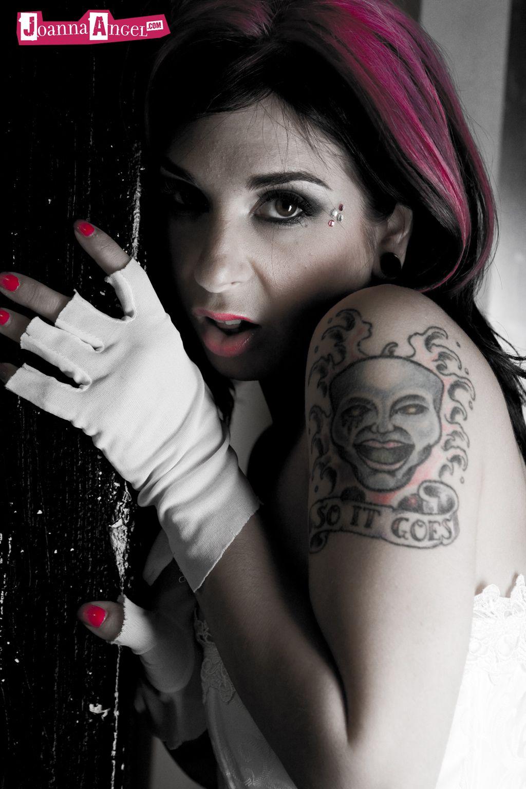 Pictures of Joanna Angel giving you some b&w gothic glam #55530096