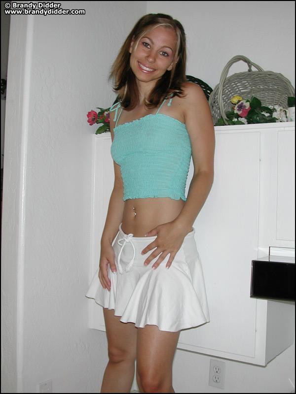 Brandy lifts up her skirt to show you her panties #53483598