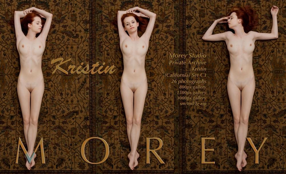 Busty redhead teen Kristin displays her hot nude body on the floor #60622469