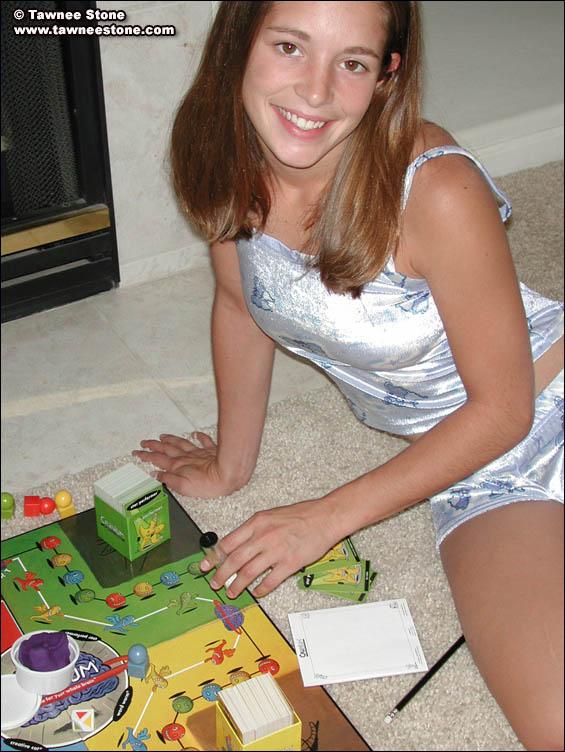 Pictures of Tawnee Stone playing a board game with herself #60063180