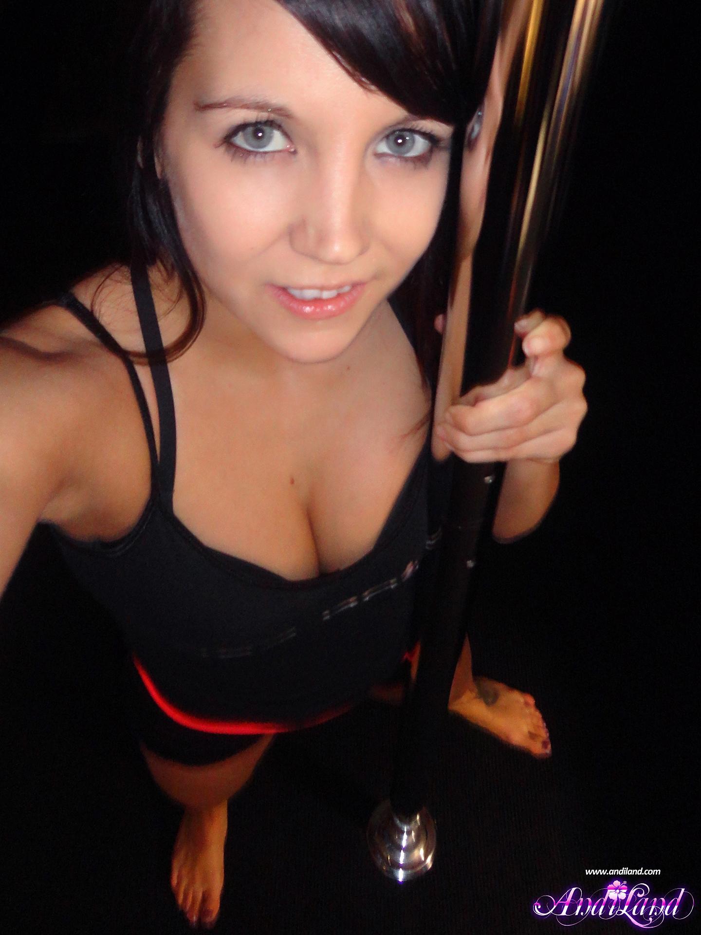 Pictures of hot teen Andi Land working the stripper pole #53141545