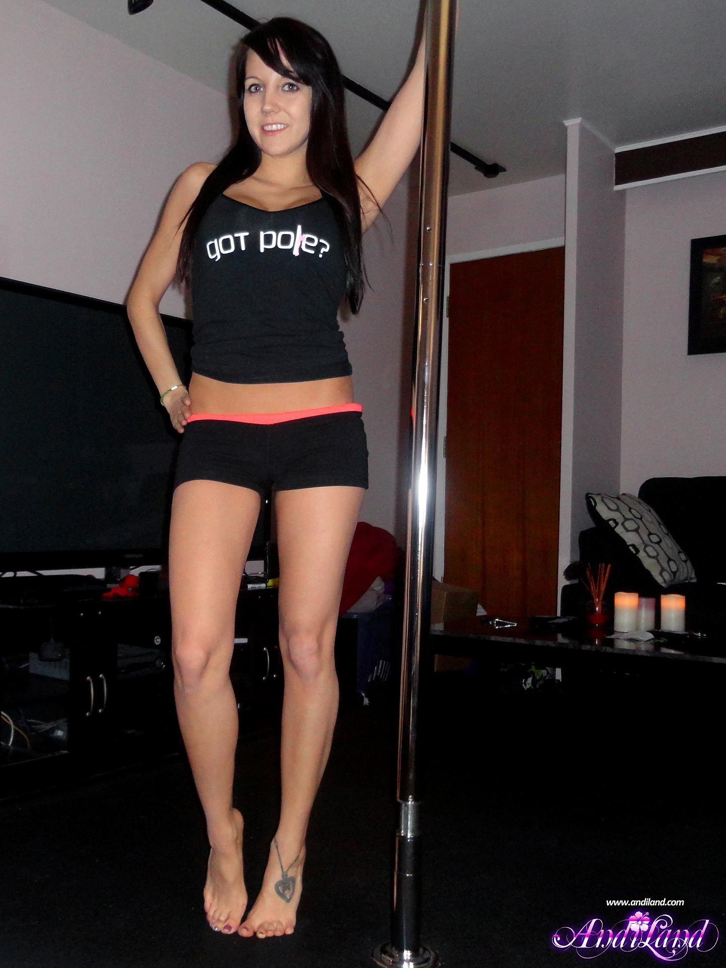 Pictures of hot teen Andi Land working the stripper pole #53141697