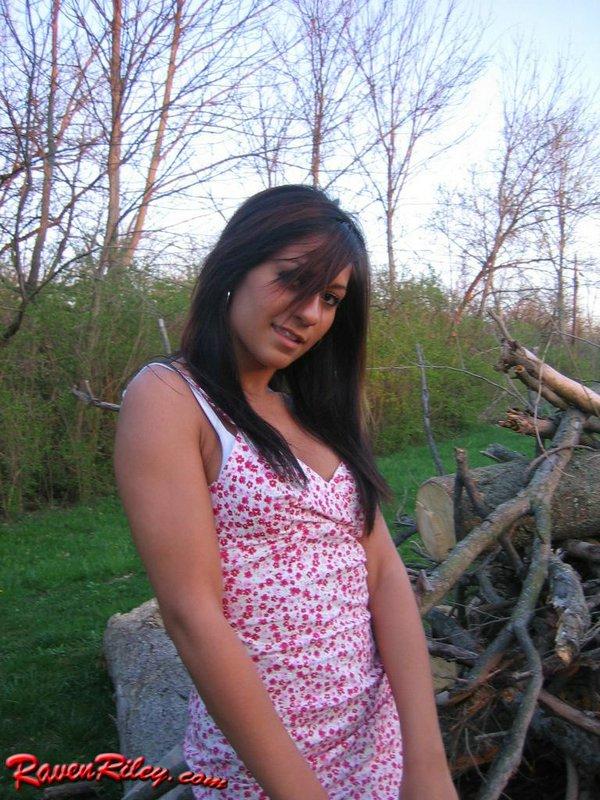 Raven Riley Get Naked In The Woods #59857935