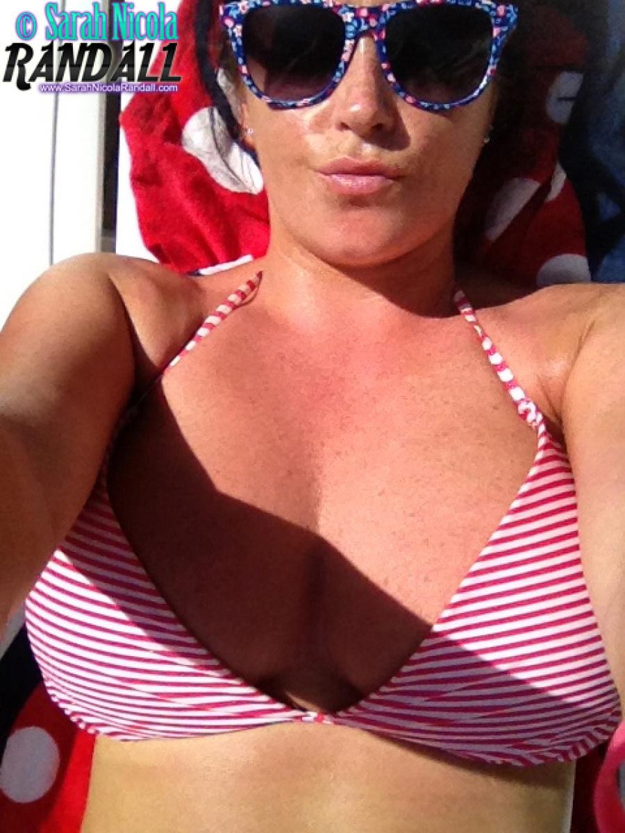 Hot model Sarah Randall takes pics of her massive titties #59927473