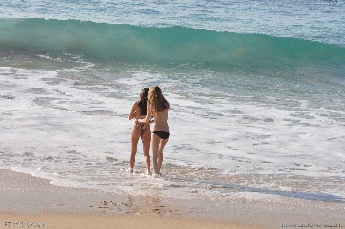 Pictures of two hot girls going for a naked swim #60448272