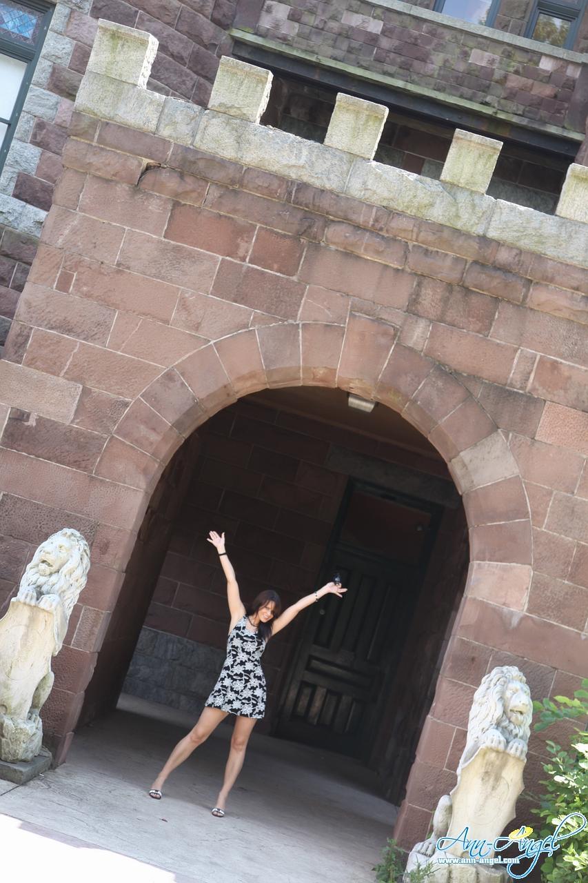 Pictures of Ann Angel giving you candid pics from her trip to a castle #53218563
