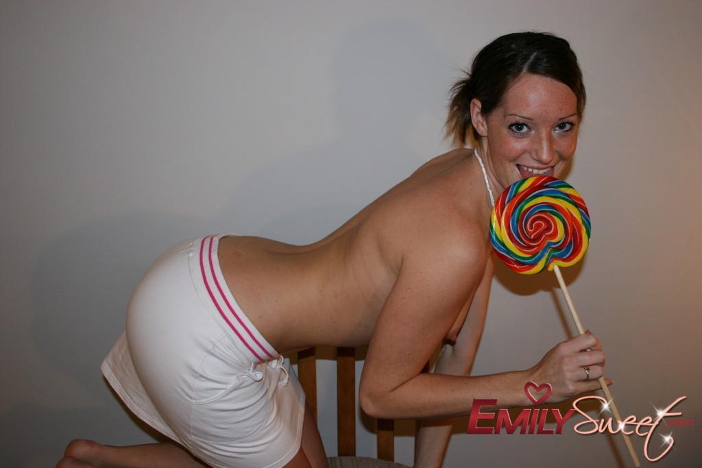 Pictures of teen girl Emily Sweet with a giant lollipop #54244887