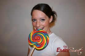 Pictures Of Teen Girl Emily Sweet With A Giant Lollipop