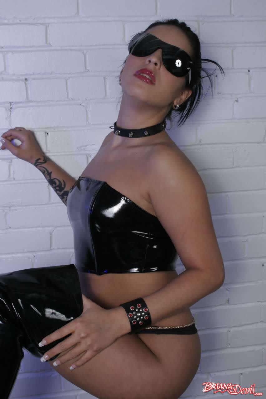 Pictures of Briana Devil teasing in leather #53510817