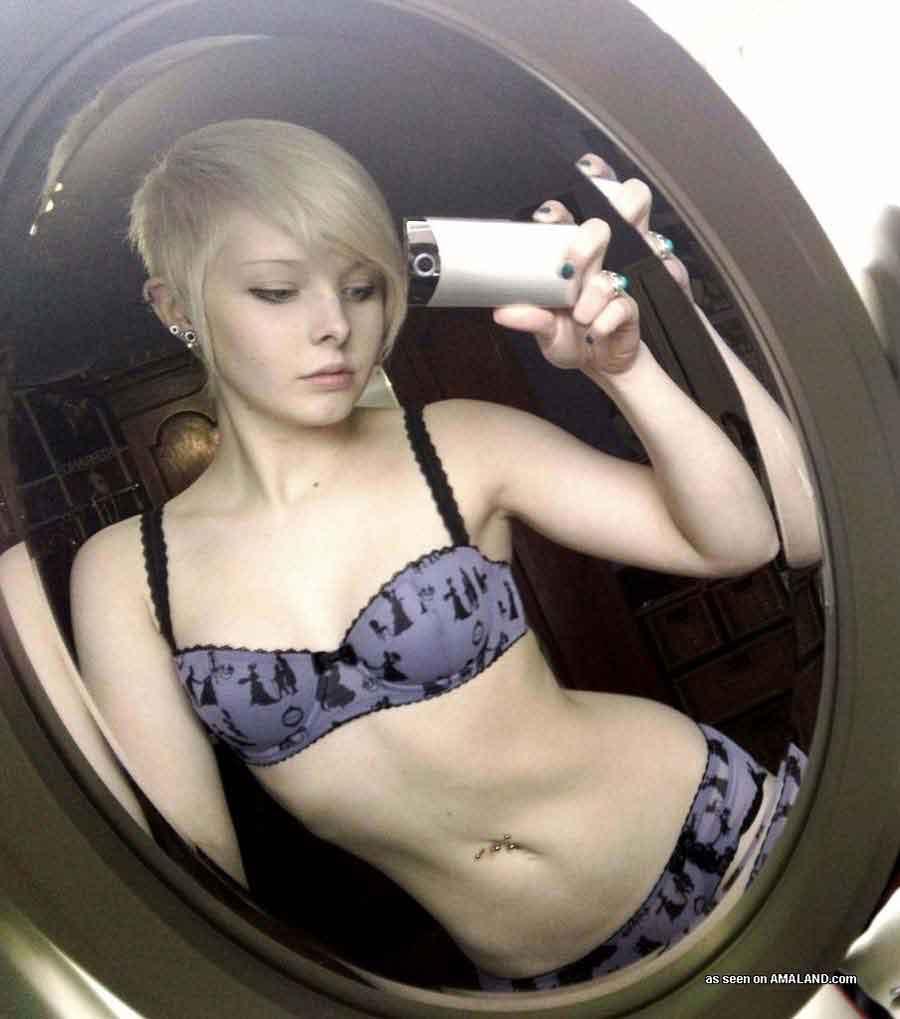 Photo compilation of two amateur sexy emo girlfriends showing off #60639271