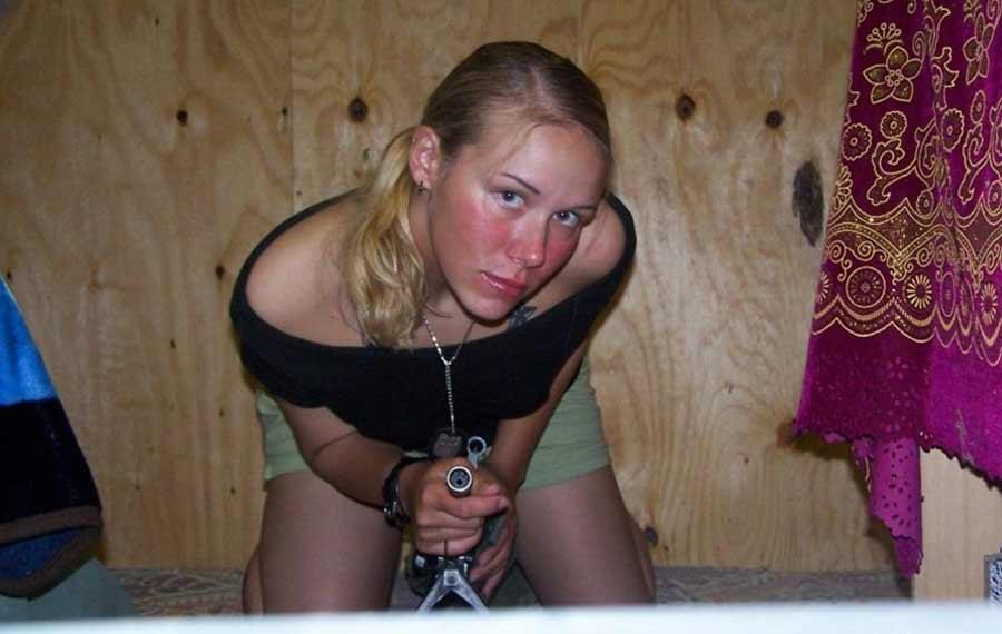 Pictures of a sexy badass gun toting blonde girlfriend #60662010