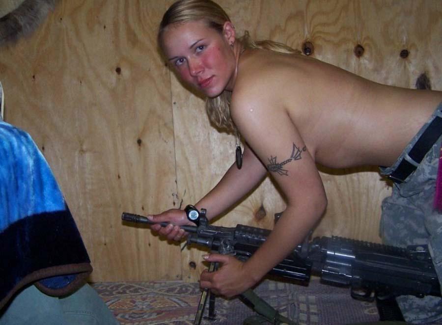 Pictures of a sexy badass gun toting blonde girlfriend #60662039