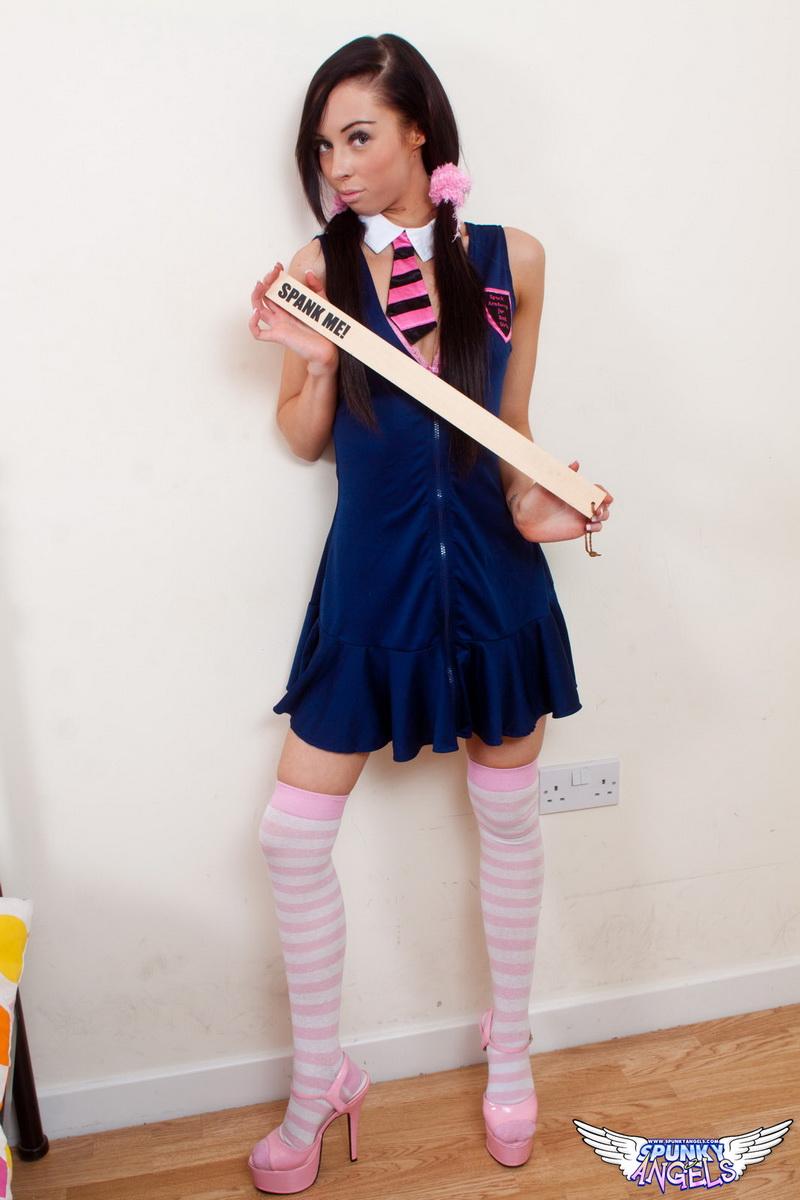 Petite schoolgirl Lexi needs you to spank her #58927488