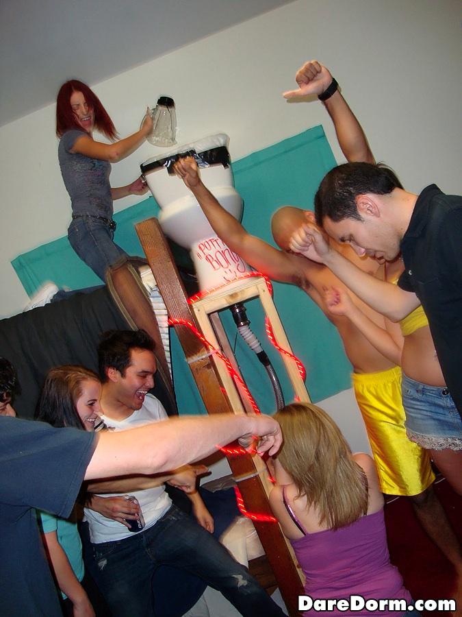 Hot college girls get their fuck on at a dorm party #60334867