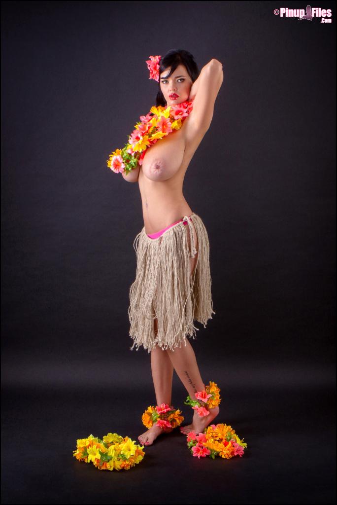 Busty model Sha Rizel is a very sexy hula girl #59955956