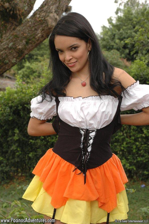 Pictures of latina girl Savanna making Halloween very naughty #59941536