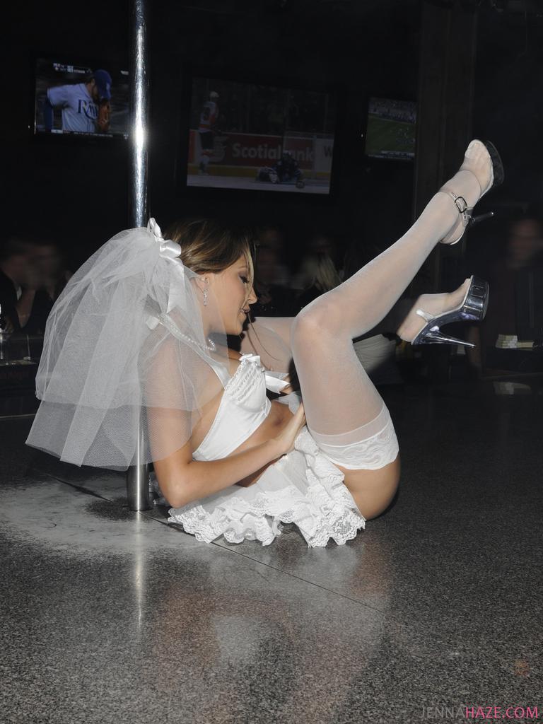 Pictures of Jenna Haze being a stripper bride #55245202