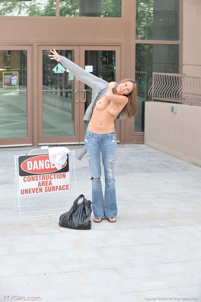 Pictures of teen slut Lauren flashing outside #60446153