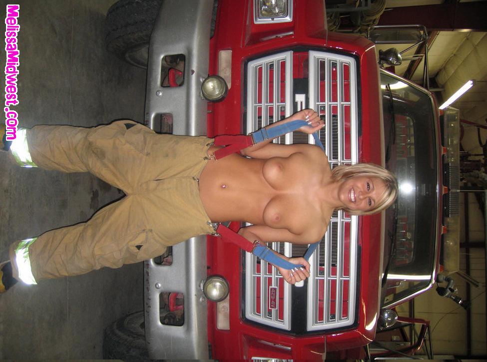 Pictures of Melissa Midwest getting naked at a fire hall #59493717
